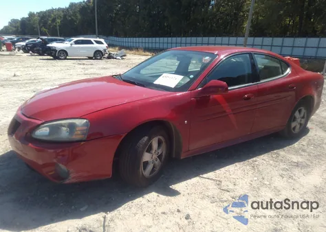2008 Pontiac Grand Prix from USA, damaged, VIN 2G2WP552581149313